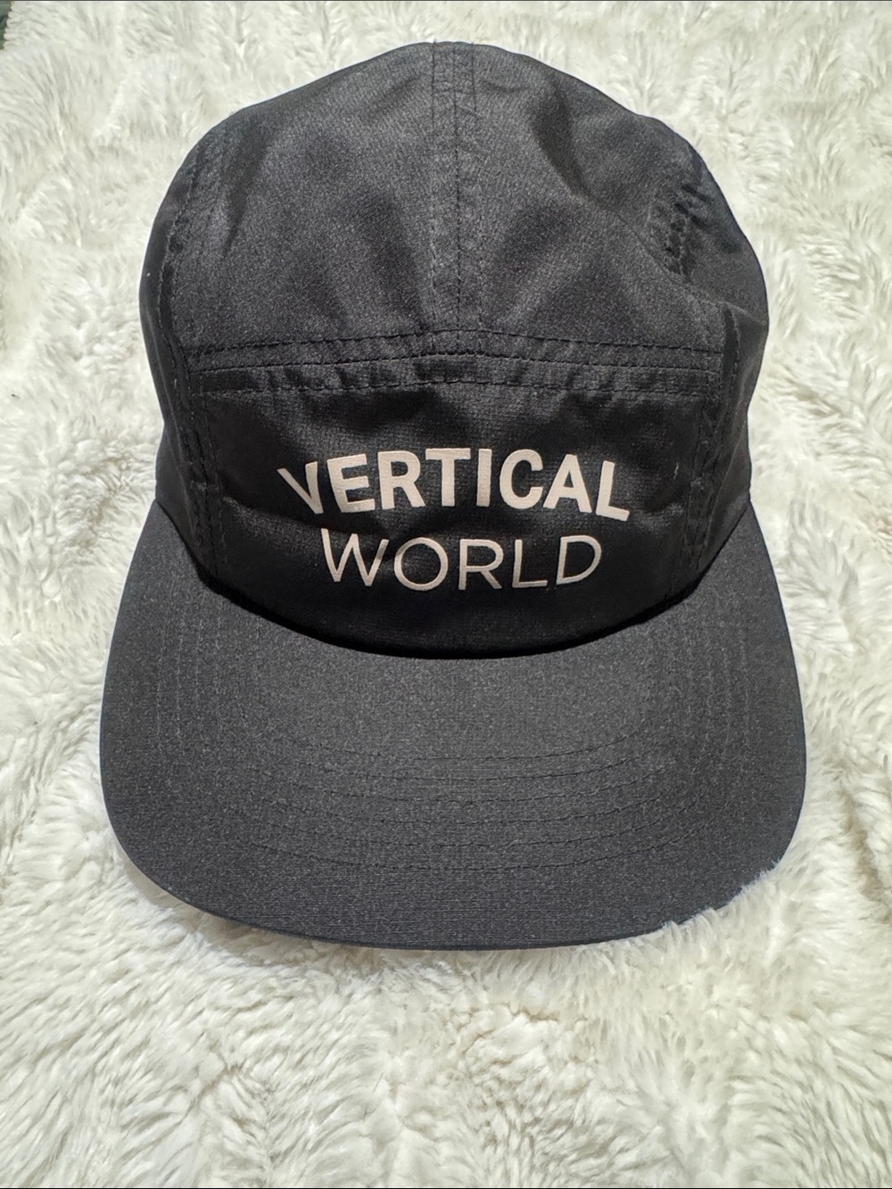 Black Men's Five-Panel Cap